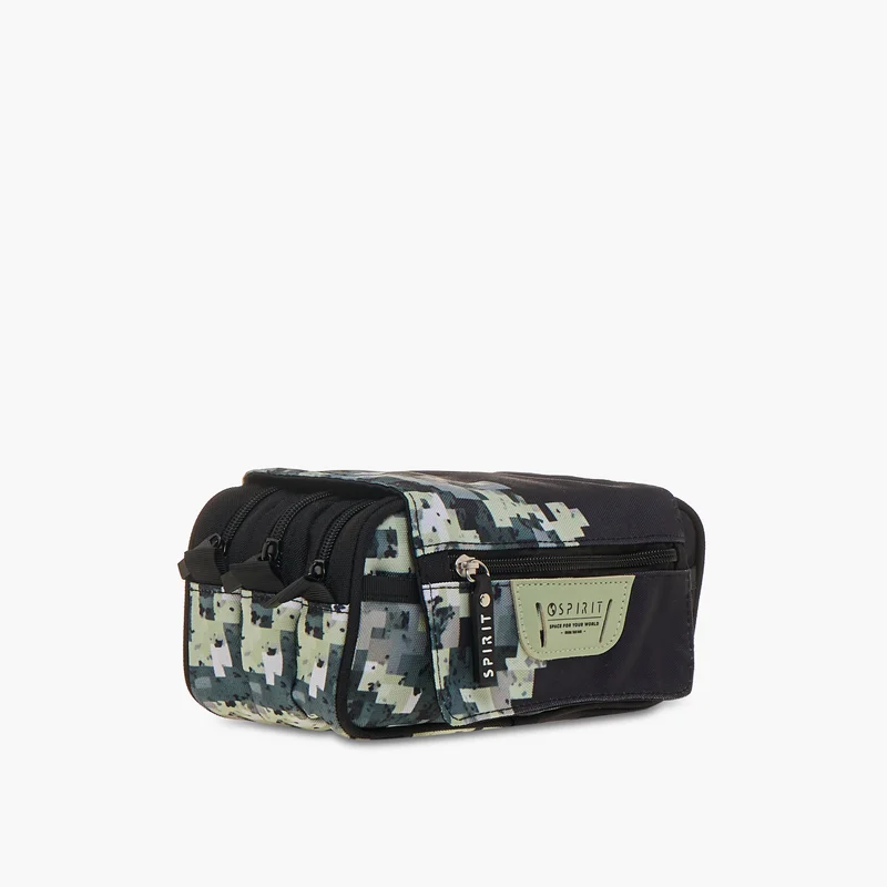 Spirit Pouch-Pixel-9.2In-3 Cmprt-Sustainable (Polyester) Multicolour \ 23.5X10.5X9.5